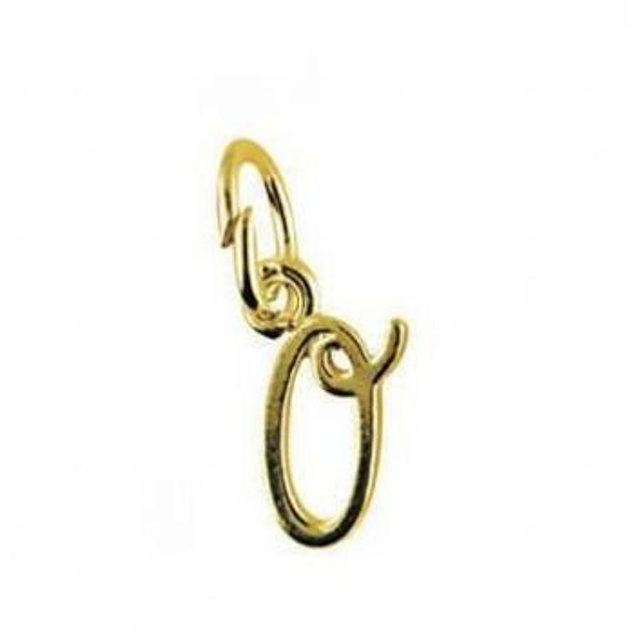 9CT SMALL ALPHABET INITIAL LETTER O CHARM -9ct_HR1659O