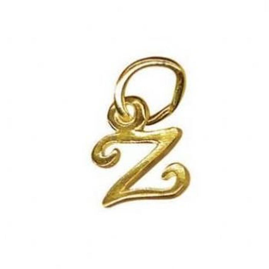9CT SMALL ALPHABET INITIAL LETTER Z CHARM -9ct_HR1659Z