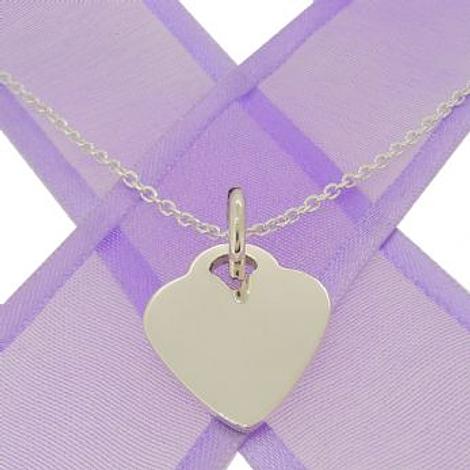 16mm Personalised Heart Name Pendant Necklace