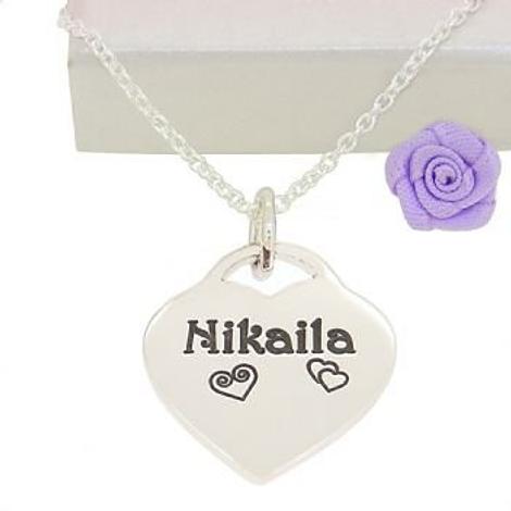19mm Personalised Heart Name Pendant -19mmh-Ca40