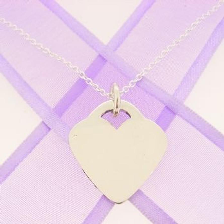 22mm PERSONALISED HEART NAME PENDANT -22mm x 24mm H-SS-ca40