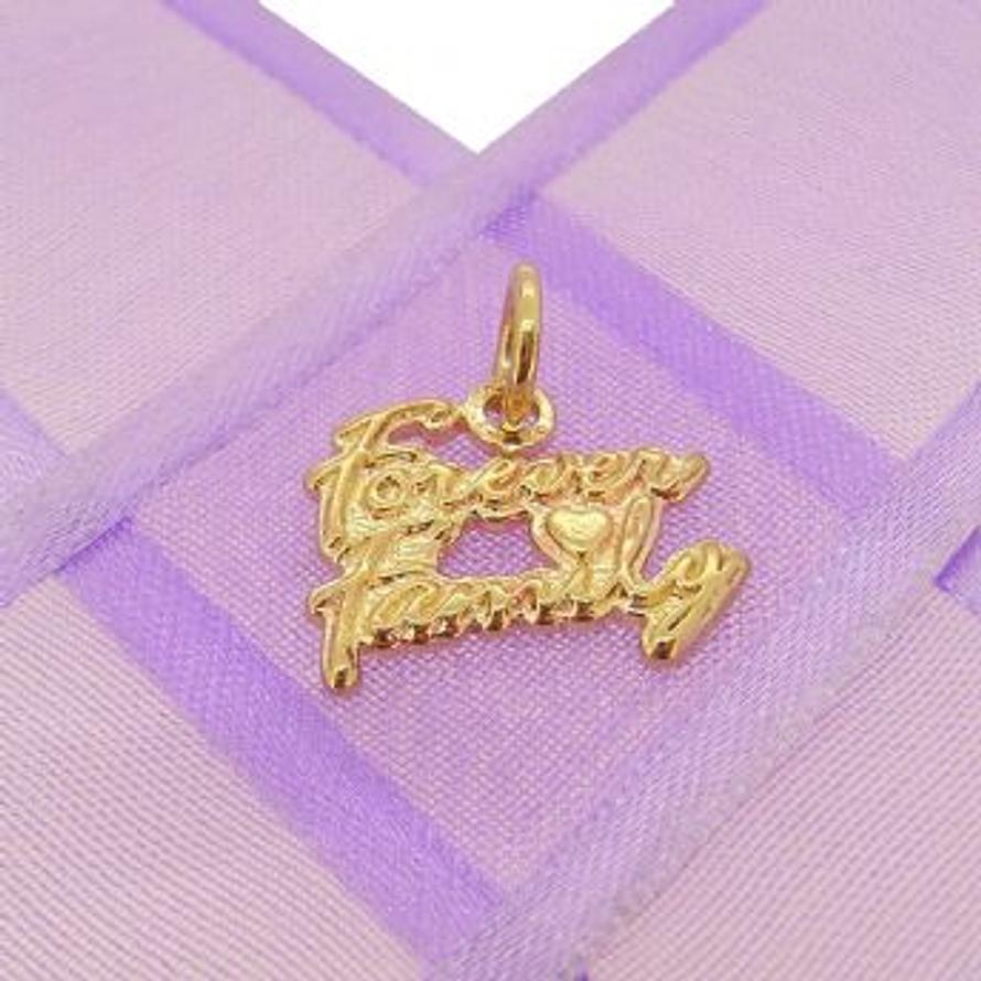 9CT GOLD FAMILY FOREVER CHARM PENDANT -9Y_HRkb105