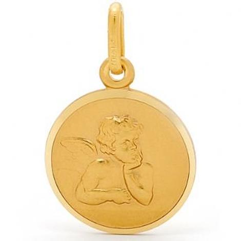 Guardian Angel Charm Pendant 15mm in 9ct Solid Gold