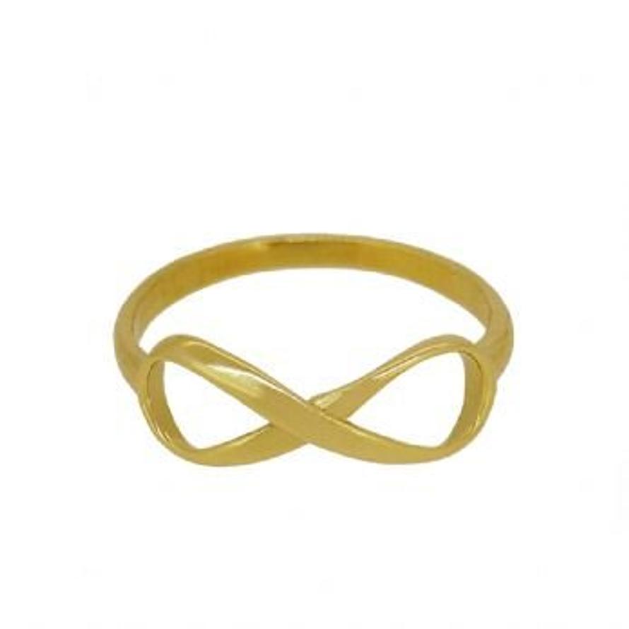 Men's 14k Gold Wedding Ring with Infinity Symbol | TCRings
