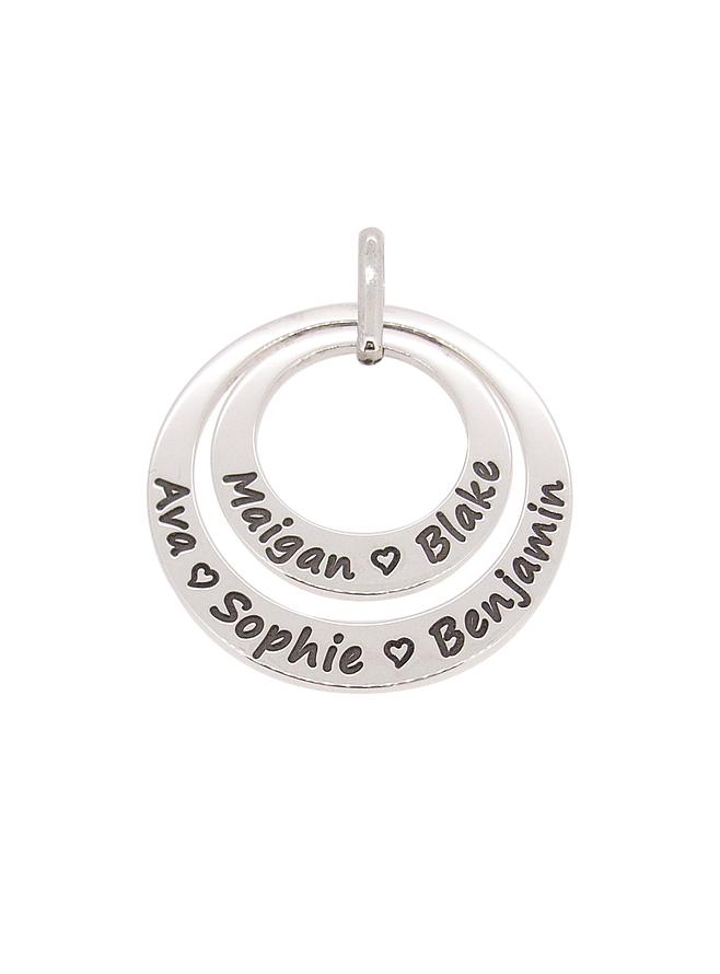 Circle of Life Personalised Family Name Pendant