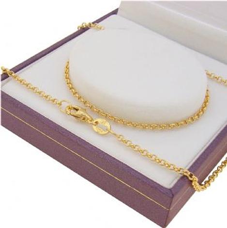 9ct Yellow Gold 1.8mm Belcher Necklace Chain