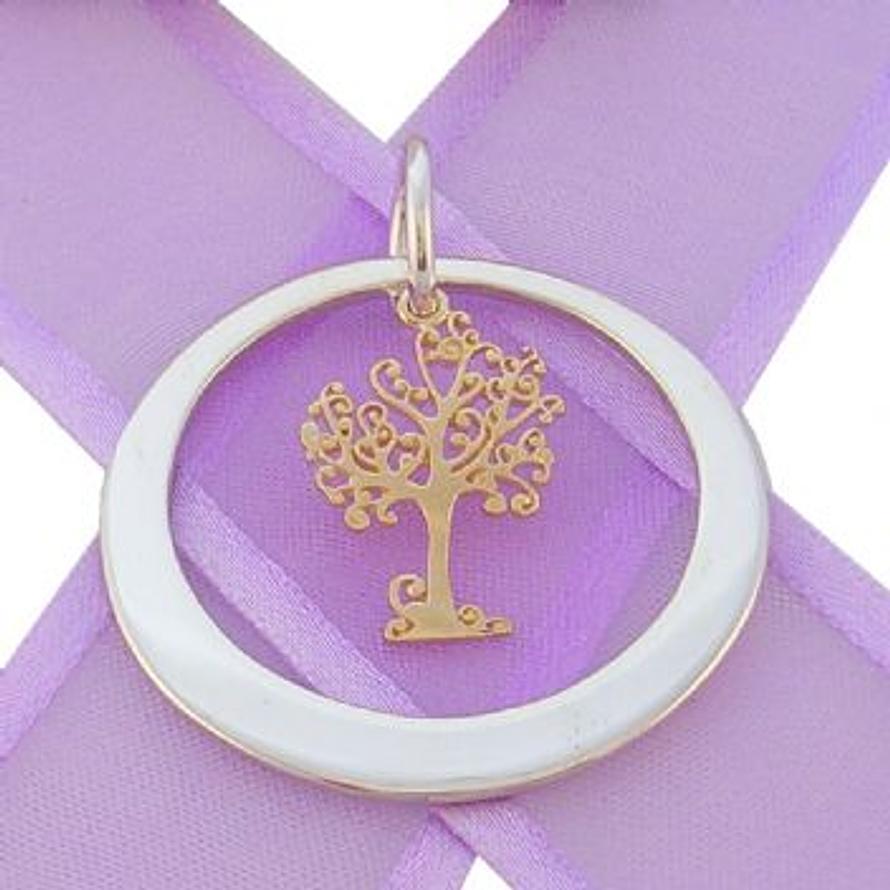 33mm CIRCLE OF LIFE PERSONALISED TREE OF LIFE NAME PENDANT -33mm-KB58-9Y-KB60