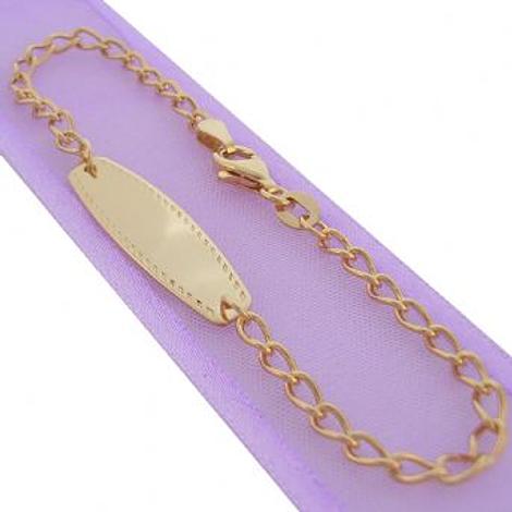 9ct Gold Baby Identity Charm Bracelet