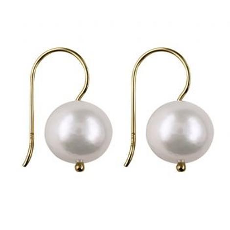 9ct Gold Large 13mm Freshwater Cultured Pearl Earring