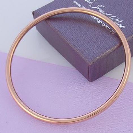 9ct Rose Gold 2.5mm Baby Child 48mm Size Golf Bangle
