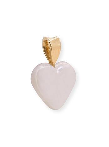 Freshwater Pearl Heart Pendant in 9ct Gold