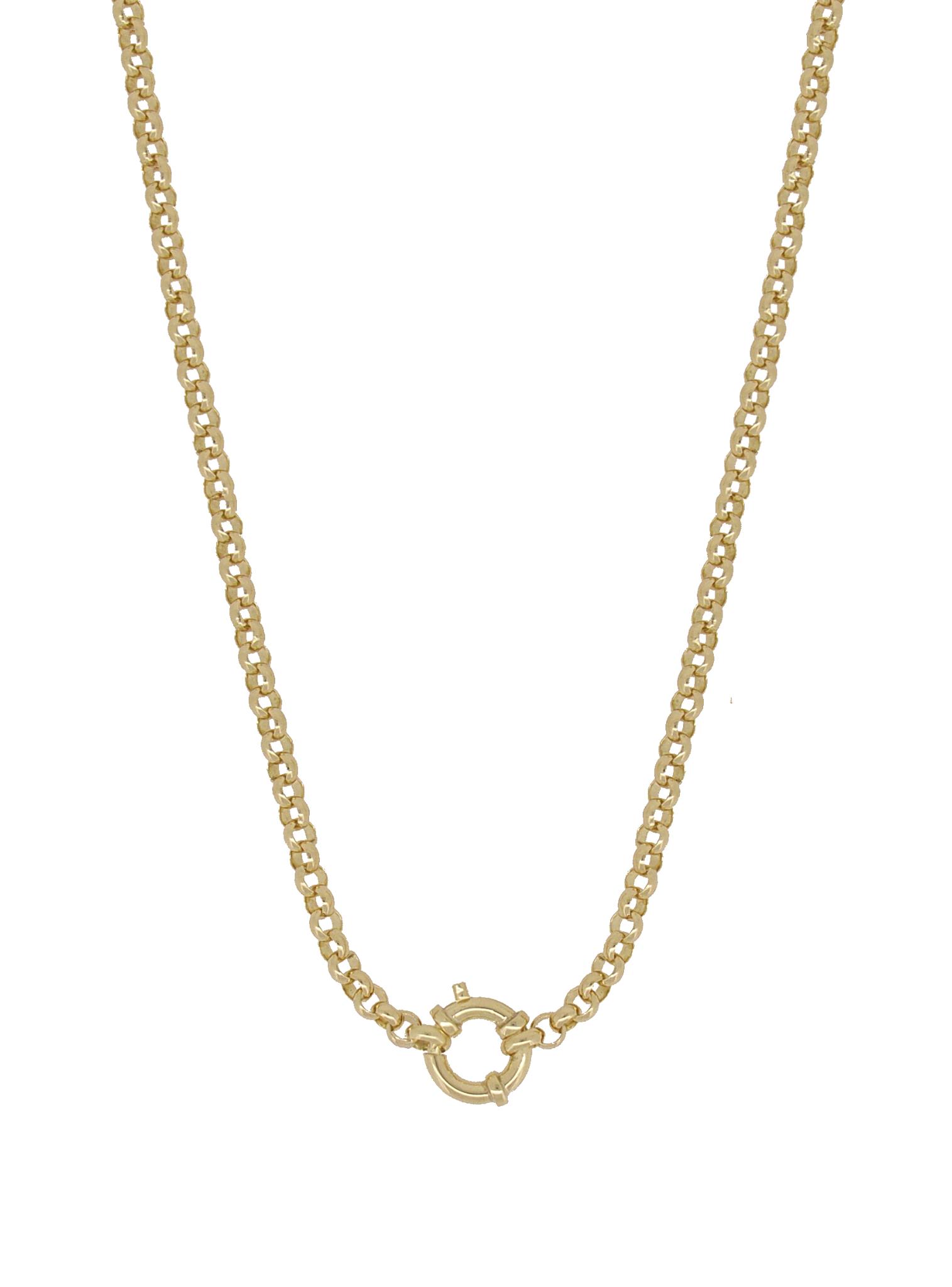 Faith 9ct Gold 9ct Yellow Gold Initial M Necklace 1.15g, 6mm, 16