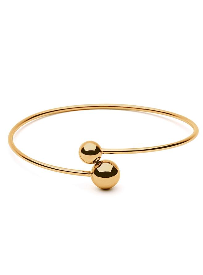 Pastiche Sand Storm Yellow Gold Stainless Steel Bangle