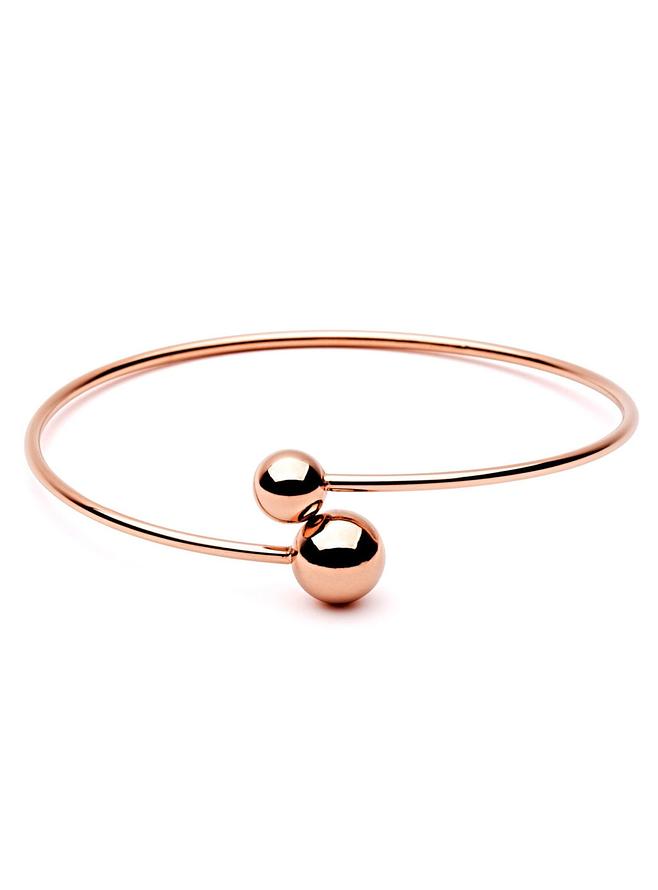 Pastiche Sand Storm Rose Gold Stainless Steel Bangle