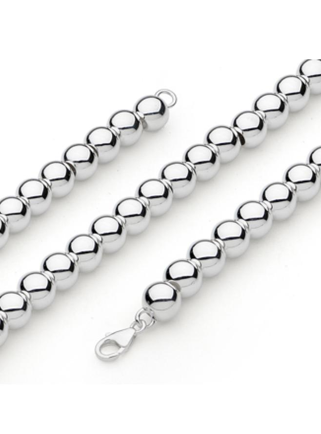 Pastiche Sterling Silver Essential 10mm Ball Bead Bracelet