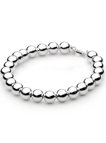 Pastiche Sterling Silver Essential 10mm Ball Bead Bracelet