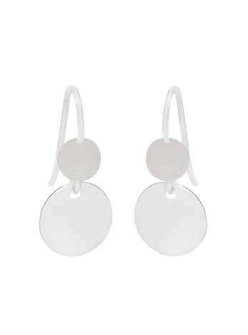 Allure Coin Tag Moonstone Minimalist Earrings Love Britty