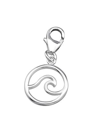 Ocean Wave Clip on Charm in Sterling Silver Love Britty