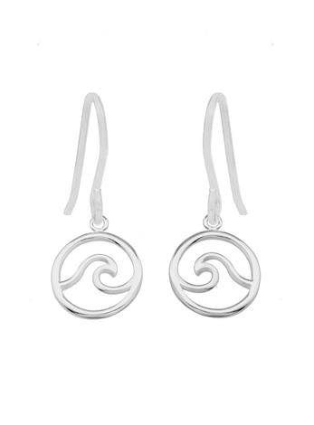 Ocean Wave Earrings in Sterling Silver Love Britty