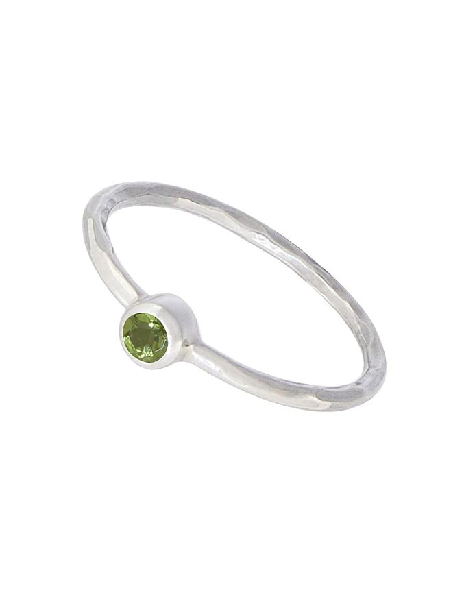 Gemstone Stacking Ring With Peridot in Sterling Silver Love Britty