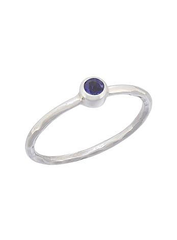 Gemstone Stacking Ring With Iolite in Sterling Silver Love Britty