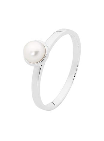 Pastiche Pearl Stacking Ring in Sterling Silver