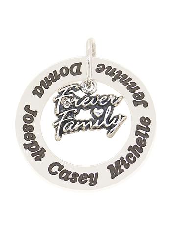 Circle of Life Personalised Family Forever Name Pendant