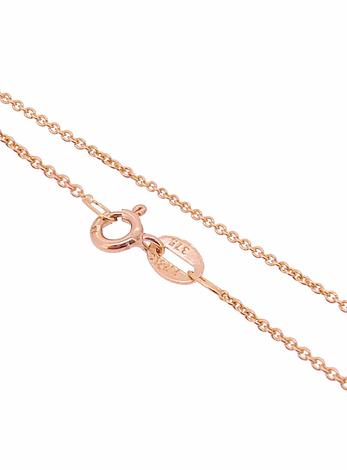 Cable Trace Necklace Chain in Solid 9ct Rose Gold All Sizes