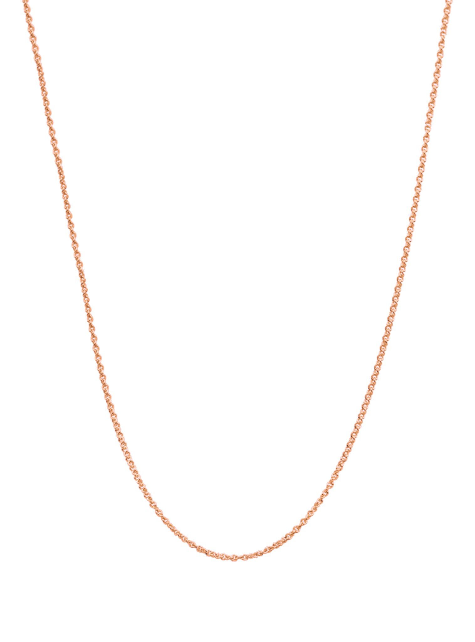 Cable Trace Necklace Chain in Solid 9ct Rose Gold All Sizes — The Jewel ...