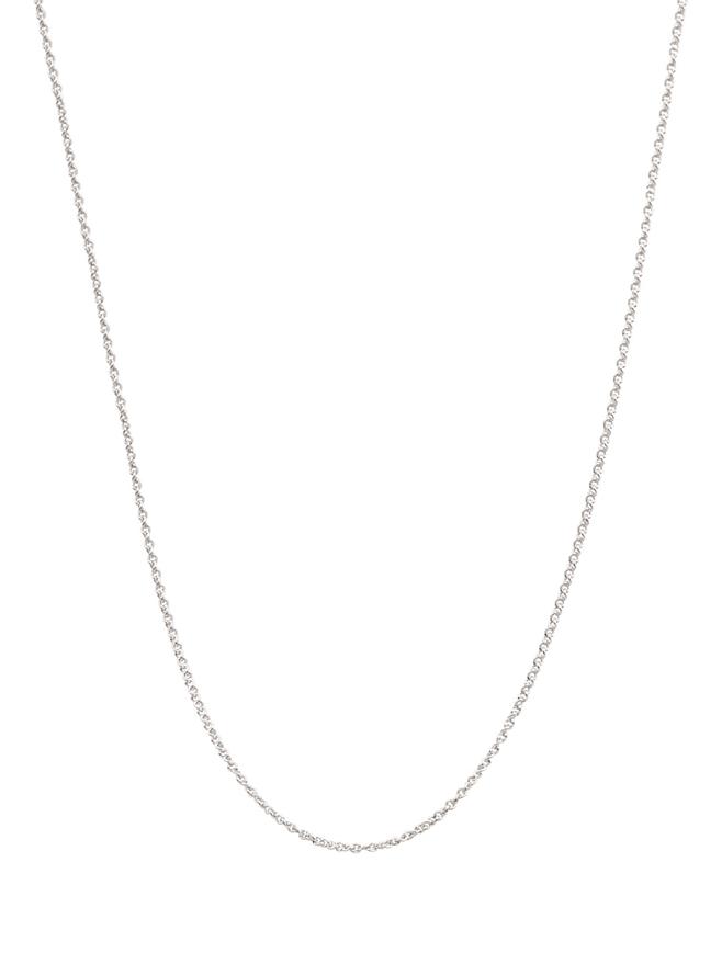 Cable Trace Necklace Chain in Solid 9ct White Gold All Sizes