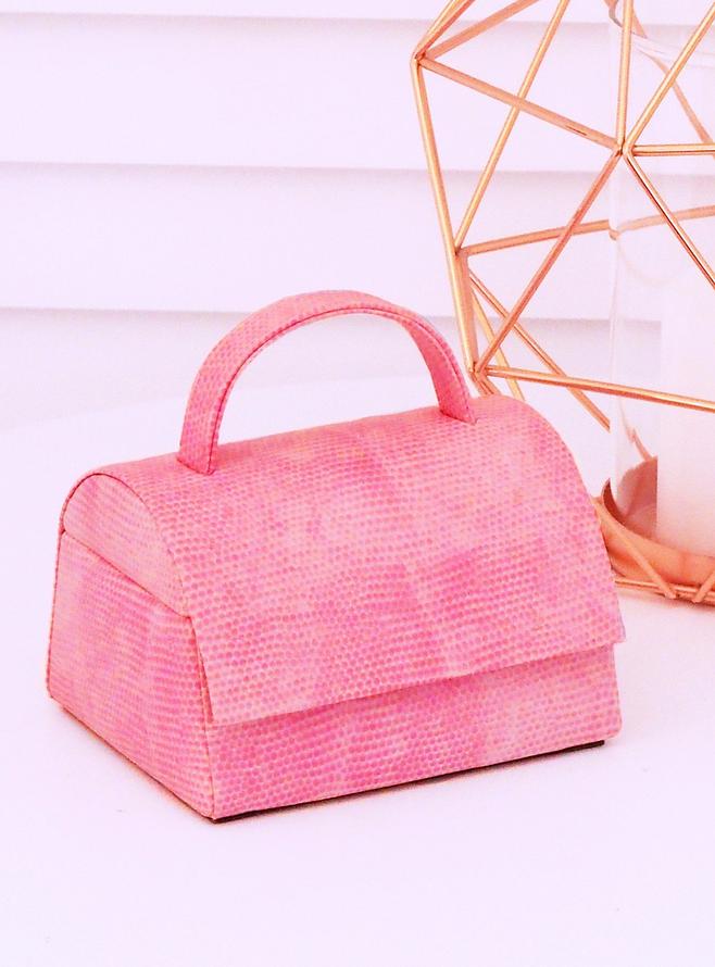 Lovely Pink Handbag Design Jewellery Box
