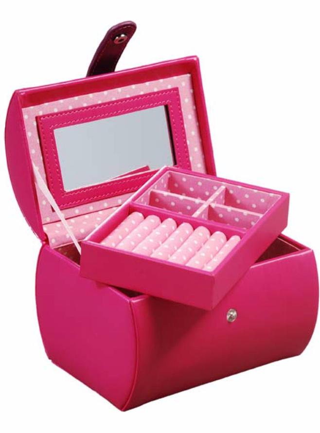 Deni Pink Fashion Jewellery Box