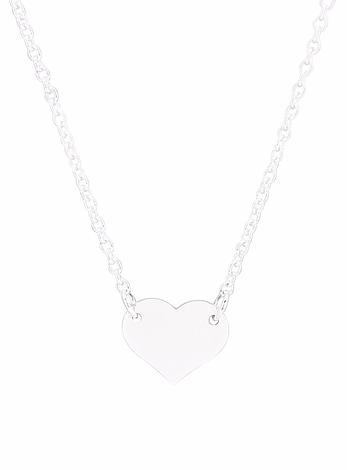 Minimalist Sweet Love Heart Tag Charm Necklace