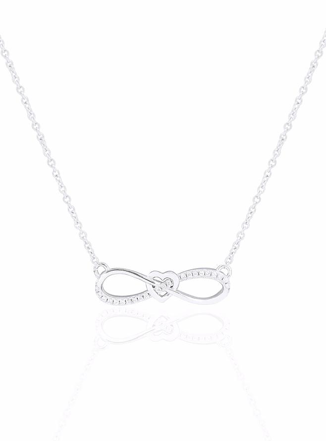 Shelby Infinity Sweet Love Necklace in Sterling Silver