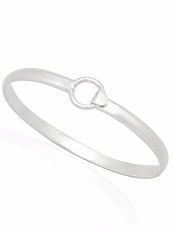 Hope Circle Bangle in Sterling Silver