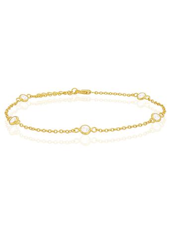 Taylor Cz by the Yard Bracelet in Gold