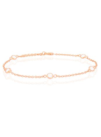 Taylor Cz by the Yard Bracelet in Rose Gold