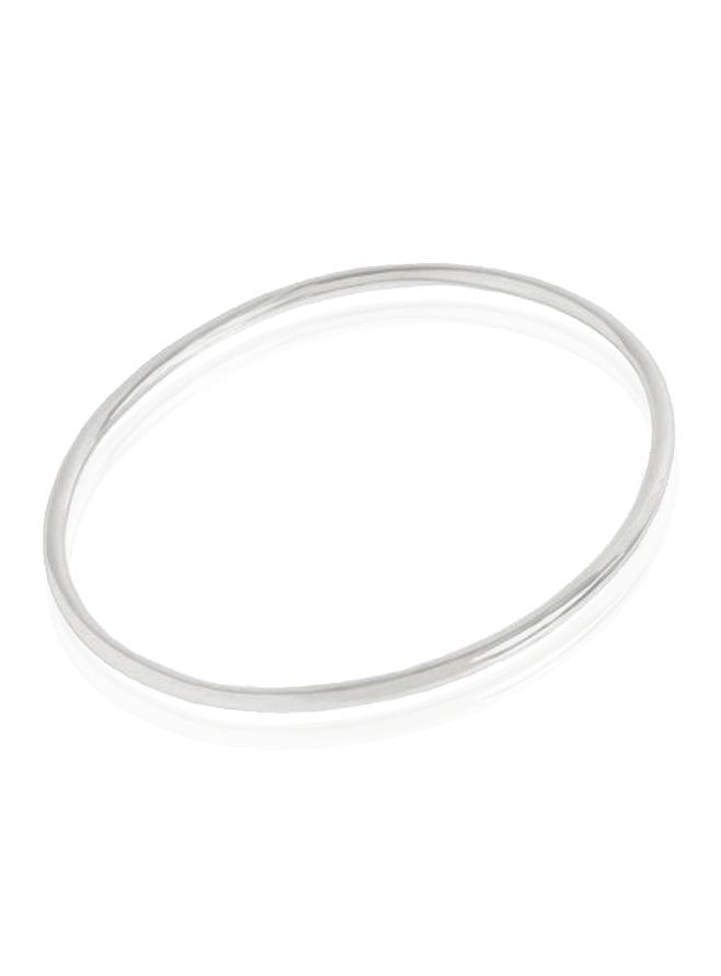 Sterling Silver 2.5mm Round Traditional Golf Bangle