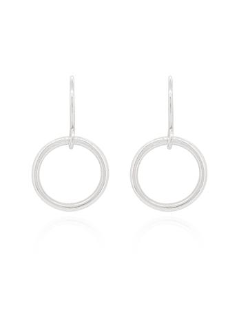 Hope Circle Earrings in Sterling Silver
