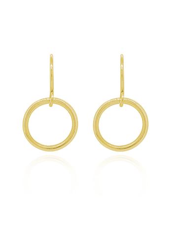 Hope Circle Earrings in 9ct Gold