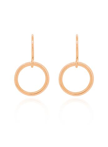 Hope Circle Earrings in 9ct Rose Gold