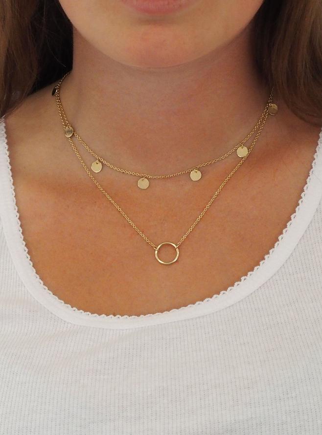 Hope Circle Necklace in Solid 9ct Gold