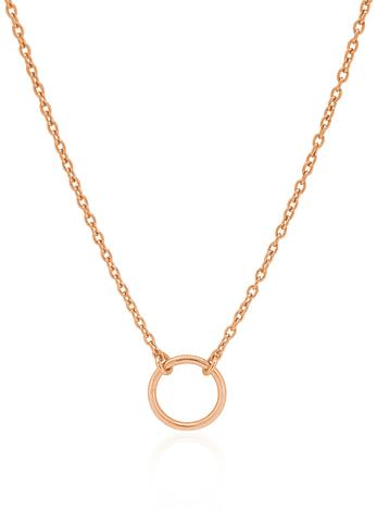 Hope Circle Necklace in Solid 9ct Rose Gold