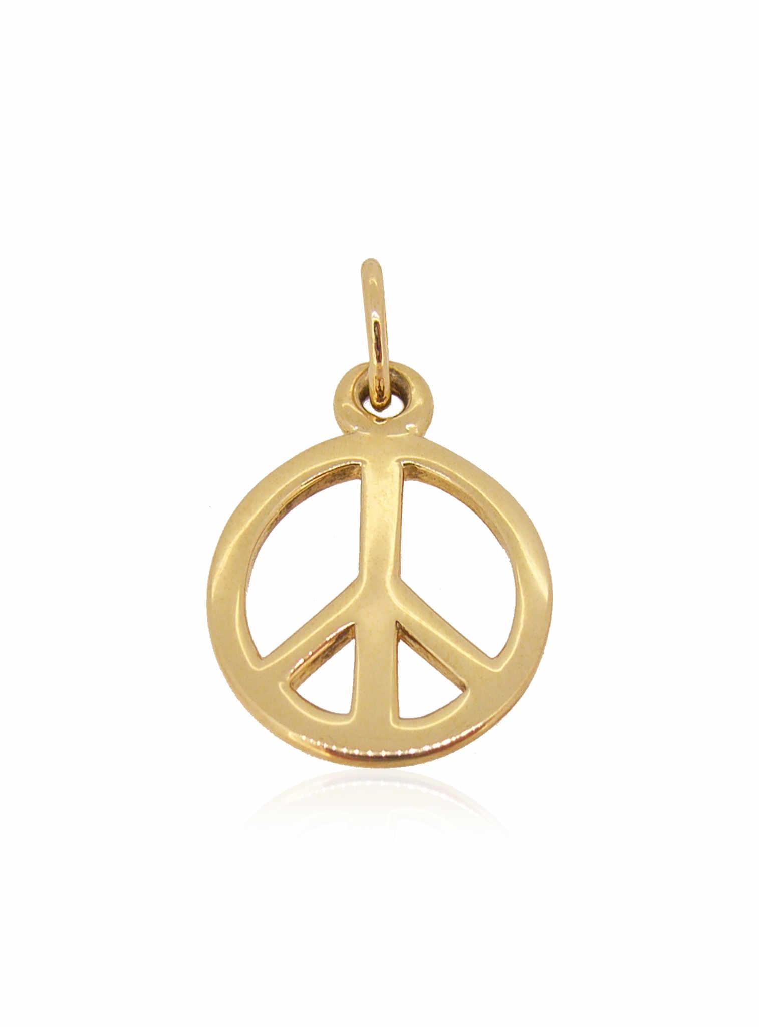 Peace Sign Necklace - Everyday Silver Peace Jewelry-B6589-NK