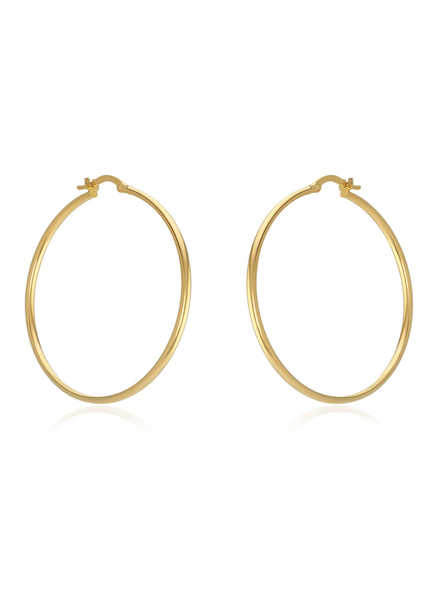 Large Gypsy Hoop Earrings in 9ct Yellow Gold — The Jewel Shop