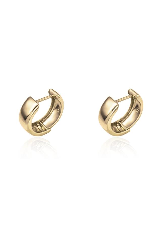 Small Huggie Hoop Earrings in 9ct Yellow Gold