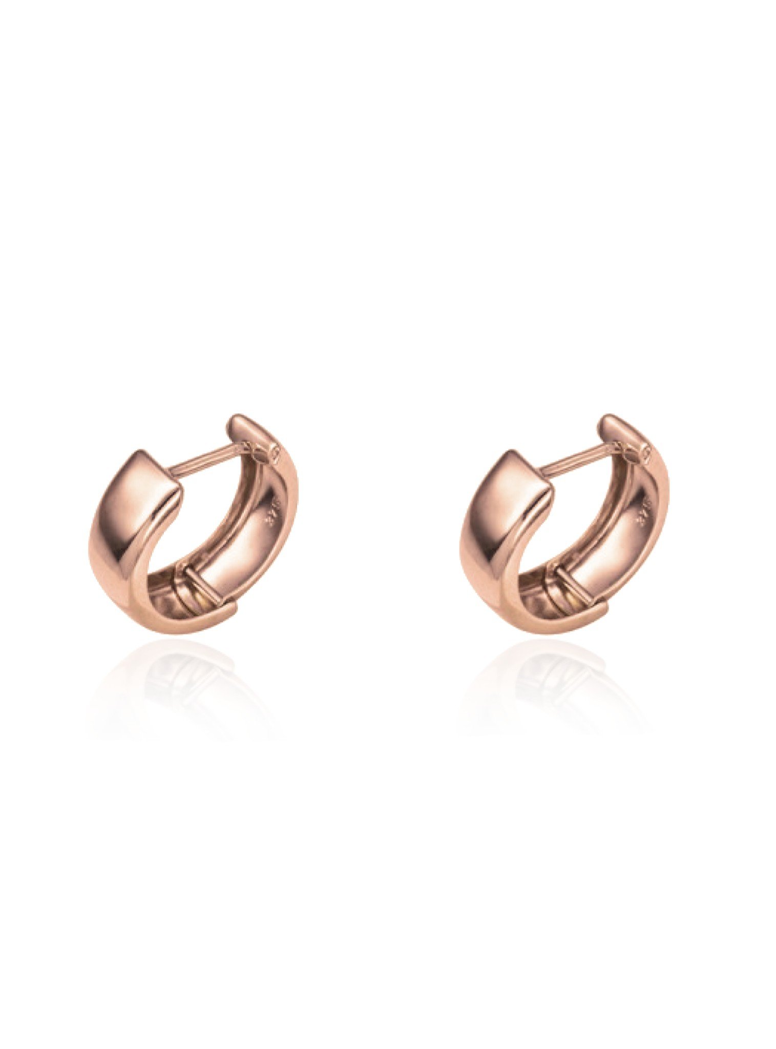 Small Huggie Hoop Earrings in 9ct Rose Gold — The Jewel Shop