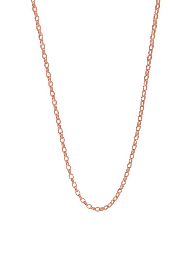 Anklet Oval Belcher Chain in 9ct Rose Gold