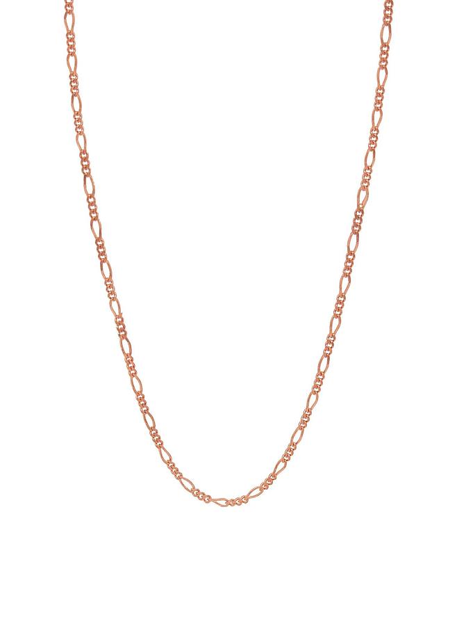 Figaro Anklet Chain in 9ct Rose Gold