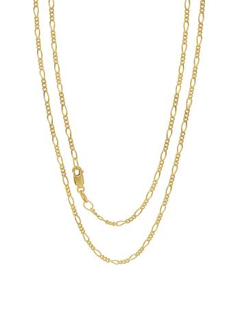 Figaro Necklace Chain in 9ct Yellow Gold